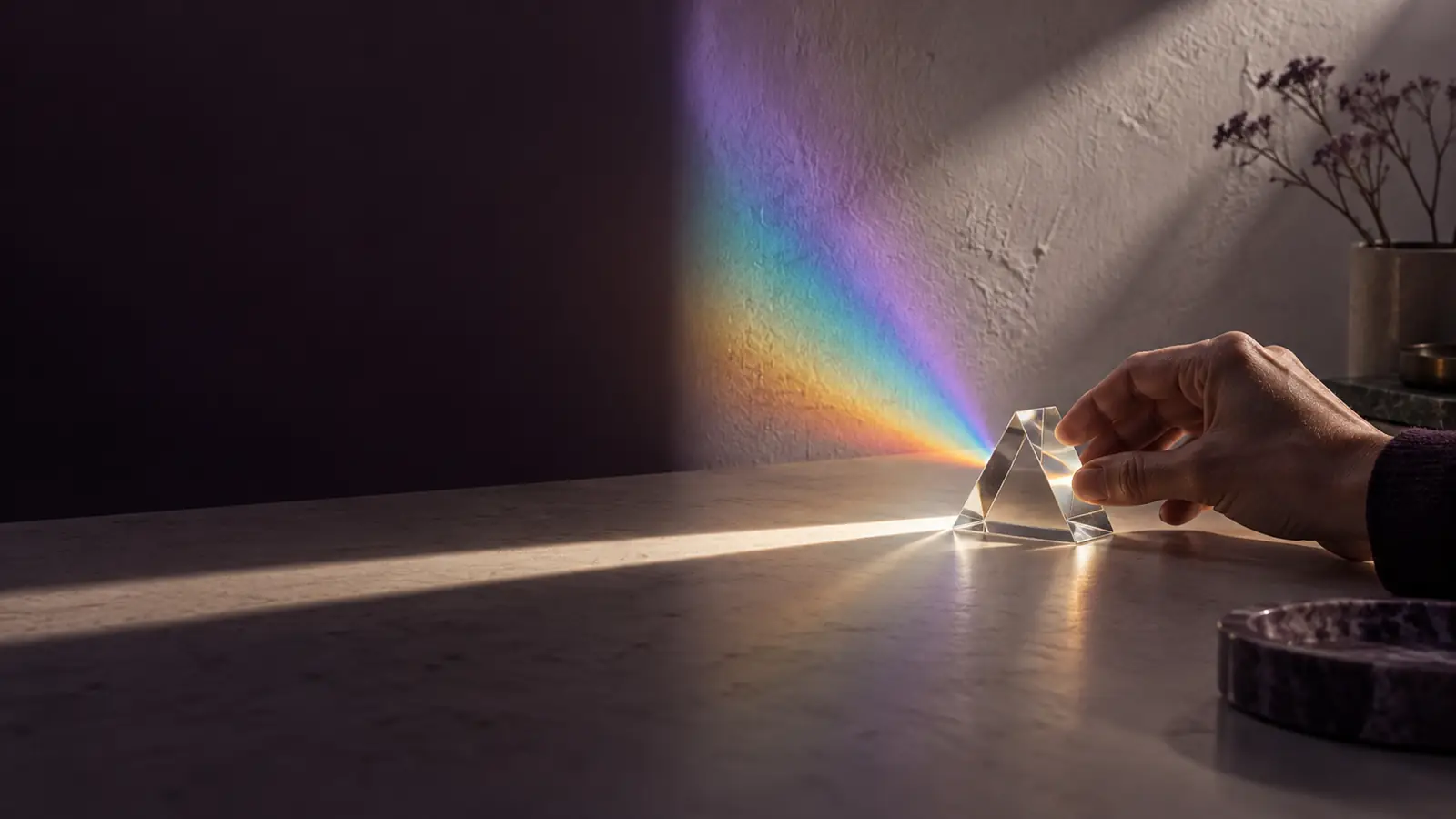 Prismatic light across architecture